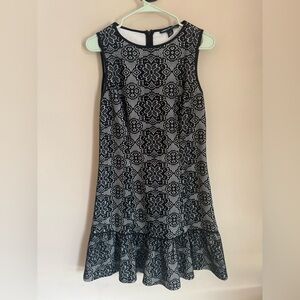 American Living Black and White Patterned Mini Dress‎